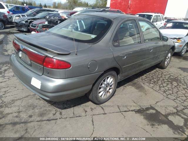 1FAFP6537XK111256 - 1999 FORD CONTOUR LX GRAY photo 4