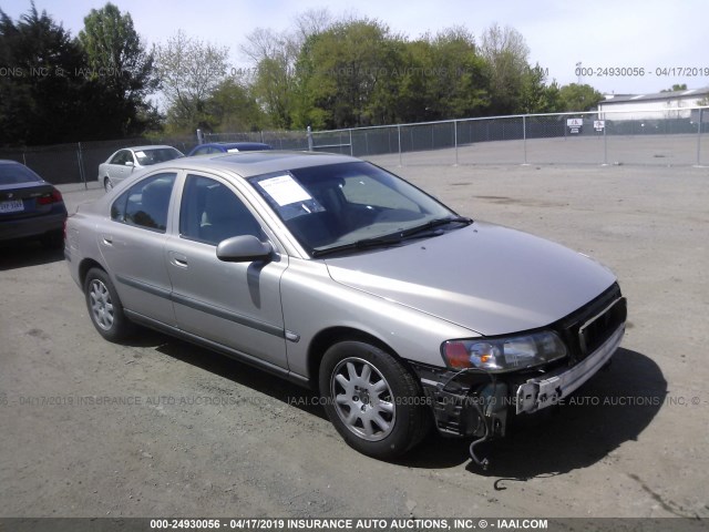 YV1RS61R912057203 - 2001 VOLVO S60 GRAY photo 1