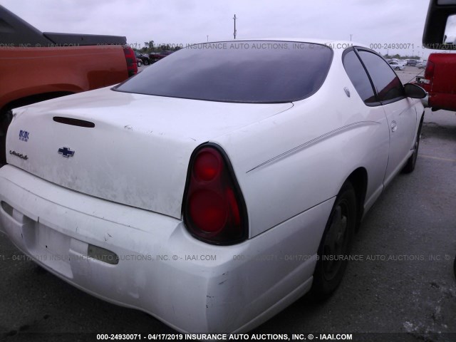 2G1WW12E659202662 - 2005 CHEVROLET MONTE CARLO LS თეთრი ფოტო 4