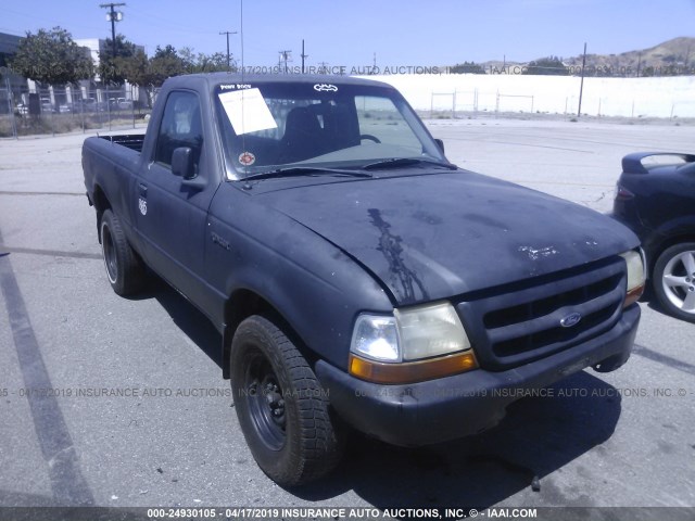 1FTYR10V5XUB42549 - 1999 FORD RANGER BLACK photo 1