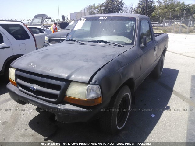 1FTYR10V5XUB42549 - 1999 FORD RANGER BLACK photo 2