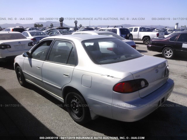 2T1BR12EX1C491522 - 2001 TOYOTA COROLLA CE/LE/S SILVER photo 3