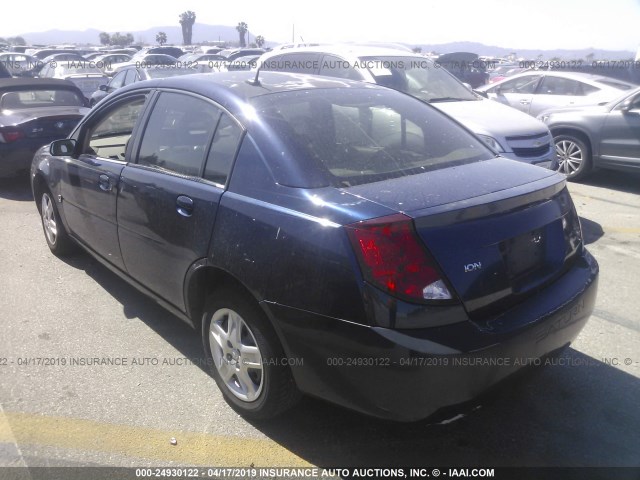 1G8AJ55F97Z148191 - 2007 SATURN ION LEVEL 2 BLUE photo 3