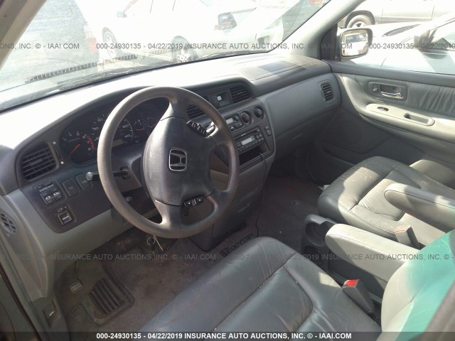 2HKRL18912H573003 - 2002 HONDA ODYSSEY EXL GRAY photo 5