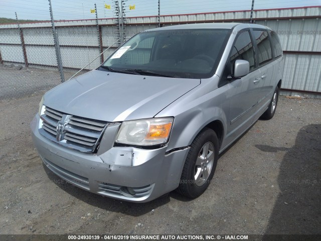 1D8HN54P18B135157 - 2008 DODGE GRAND CARAVAN SXT GRAY photo 2