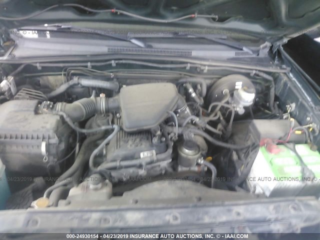 5TETX22N29Z625834 - 2009 TOYOTA TACOMA ACCESS CAB მწვანე ფოტო 10