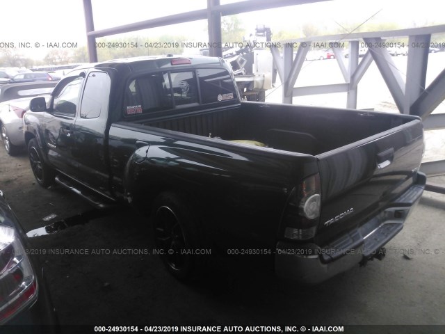 5TETX22N29Z625834 - 2009 TOYOTA TACOMA ACCESS CAB მწვანე ფოტო 3