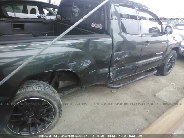 5TETX22N29Z625834 - 2009 TOYOTA TACOMA ACCESS CAB მწვანე ფოტო 6
