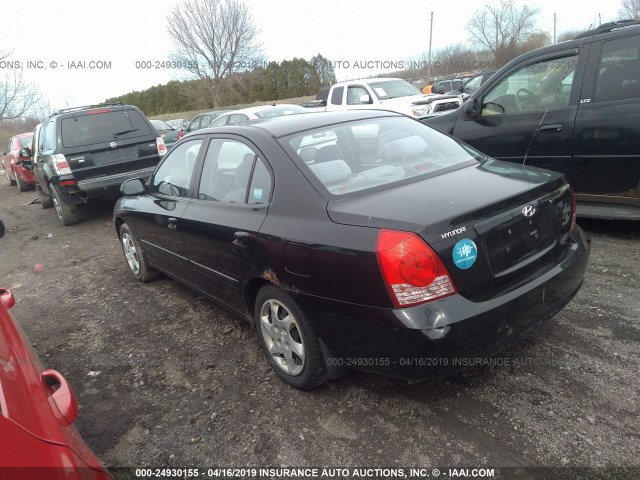 KMHDN46D96U299750 - 2006 HYUNDAI ELANTRA GLS/GT/LIMITED BLACK photo 3