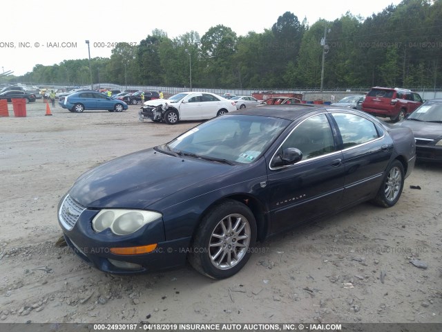 2C3AE66G01H721580 - 2001 CHRYSLER 300M BLUE photo 2