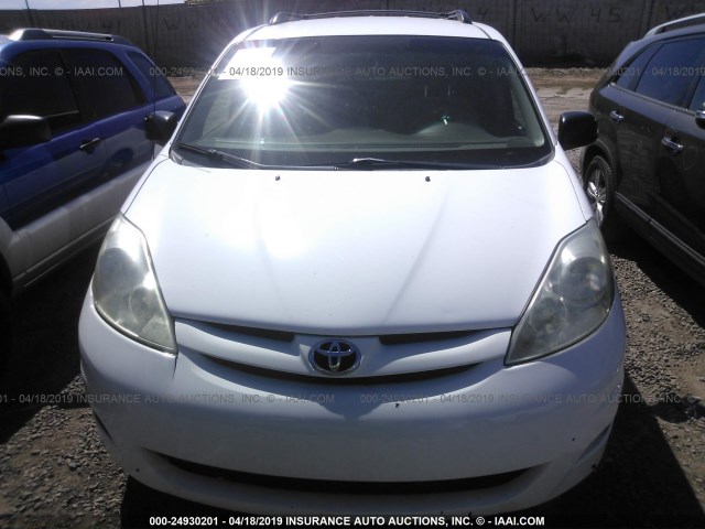 5TDKK4CC4AS300946 - 2010 TOYOTA SIENNA CE/LE WHITE photo 6