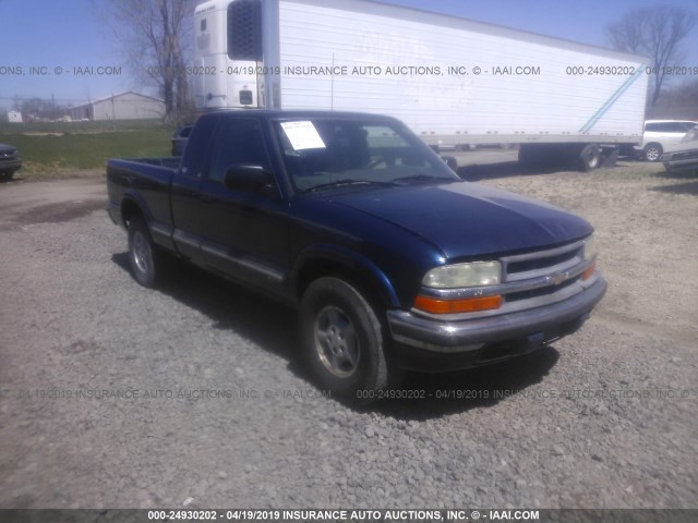 1GCDT19X038192041 - 2003 CHEVROLET S TRUCK S10 Dark Blue photo 1