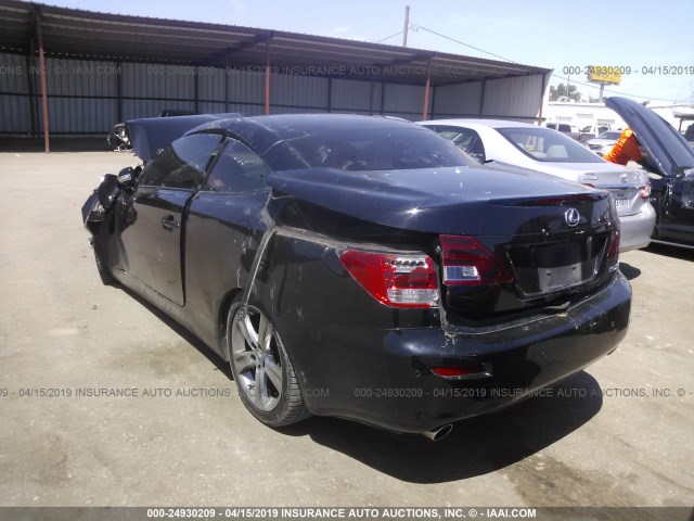 JTHFF2C28D2527357 - 2013 LEXUS IS 250 BLACK photo 3