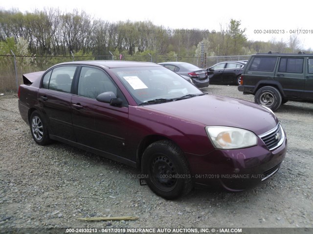 1G1ZS58F27F228539 - 2007 CHEVROLET MALIBU LS RED photo 1