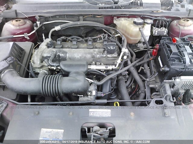 1G1ZS58F27F228539 - 2007 CHEVROLET MALIBU LS RED photo 10