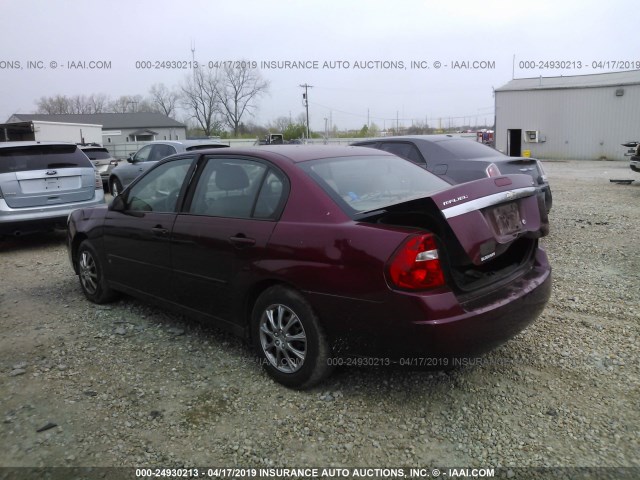 1G1ZS58F27F228539 - 2007 CHEVROLET MALIBU LS RED photo 3