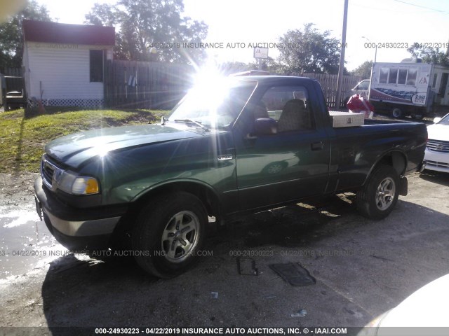 4F4YR12C6YTM33412 - 2000 MAZDA B2500 GREEN photo 2