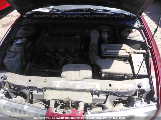 1G8ZH5283XZ296762 - 1999 SATURN SL1 RED photo 10