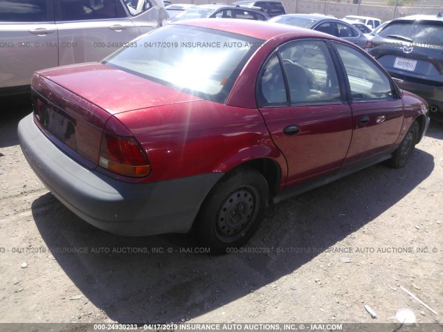 1G8ZH5283XZ296762 - 1999 SATURN SL1 RED photo 4