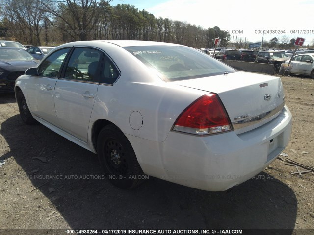 2G1WD5EM8A1155630 - 2010 CHEVROLET IMPALA POLICE WHITE photo 3