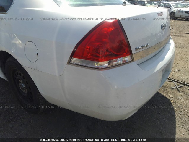 2G1WD5EM8A1155630 - 2010 CHEVROLET IMPALA POLICE WHITE photo 6