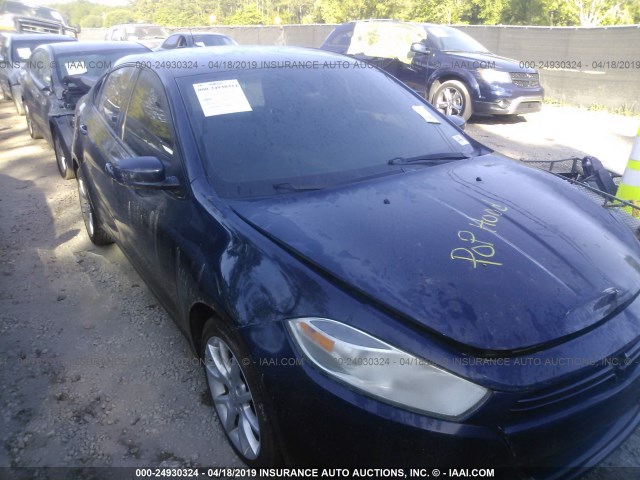 1C3CDFBA9DD314484 - 2013 DODGE DART SXT BLUE photo 1