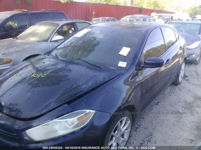 1C3CDFBA9DD314484 - 2013 DODGE DART SXT BLUE photo 2