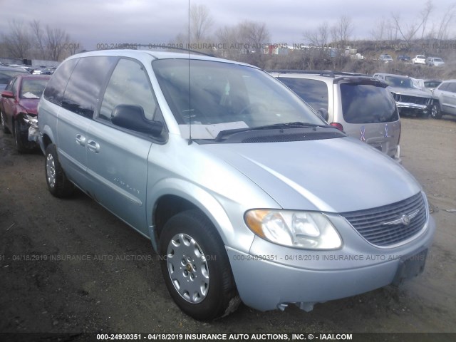 2C4GP44351R389201 - 2001 CHRYSLER TOWN & COUNTRY LX BLUE photo 1