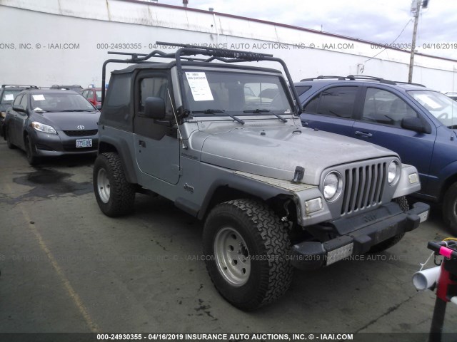 1J4FA29P3YP760620 - 2000 JEEP WRANGLER / TJ SE GRAY photo 1