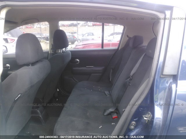 3N1BC13E58L353302 - 2008 NISSAN VERSA S/SL BLUE photo 8