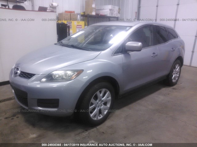 JM3ER293370137746 - 2007 MAZDA CX-7 SILVER photo 2