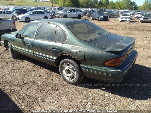 1G2HX53L8P1302856 - 1993 PONTIAC BONNEVILLE SE GREEN photo 3