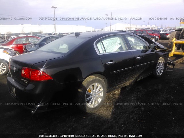 1G4HC5EM9BU123502 - 2011 BUICK LUCERNE CXL BLACK photo 4