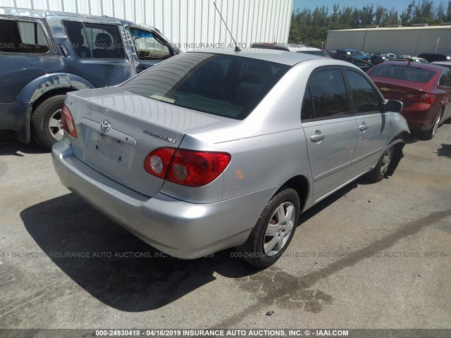 1NXBR32E36Z675511 - 2006 TOYOTA COROLLA CE/LE/S SILVER photo 4