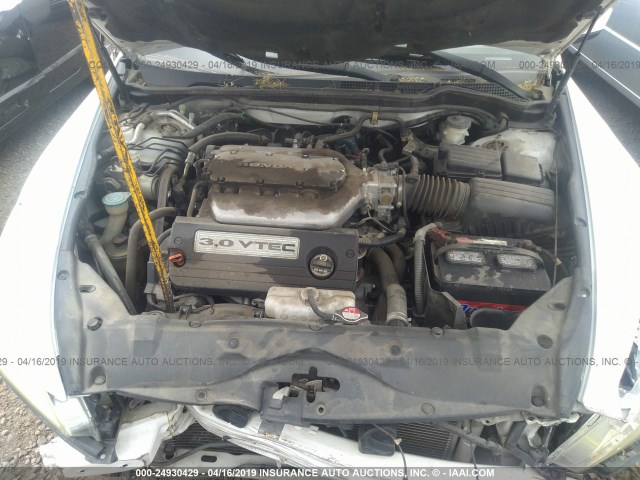 1HGCM66826A069777 - 2006 HONDA ACCORD EX WHITE photo 10