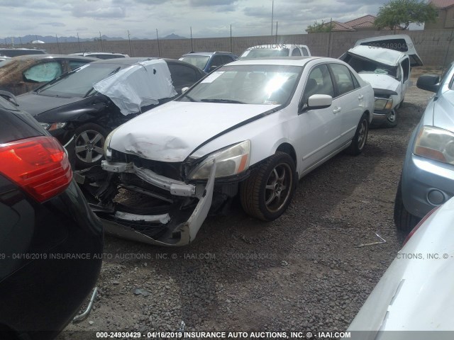 1HGCM66826A069777 - 2006 HONDA ACCORD EX WHITE photo 2