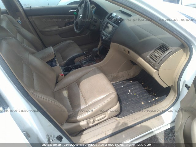 1HGCM66826A069777 - 2006 HONDA ACCORD EX WHITE photo 5