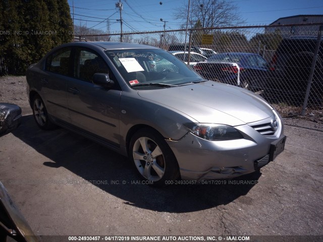 JM1BK123641105674 - 2004 MAZDA 3 S SILVER photo 1