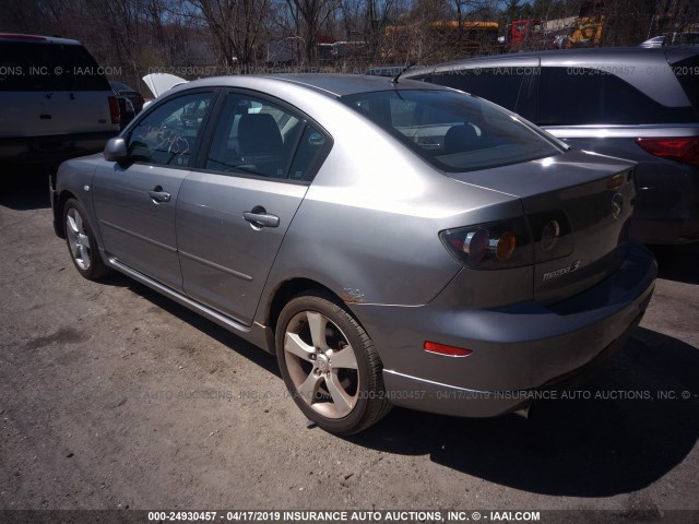 JM1BK123641105674 - 2004 MAZDA 3 S SILVER photo 3