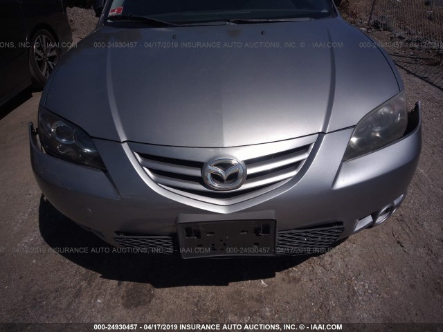 JM1BK123641105674 - 2004 MAZDA 3 S SILVER photo 6