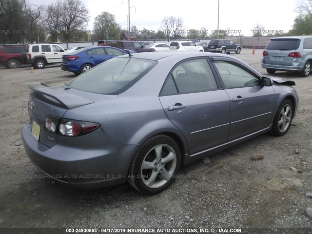 1YVHP80D365M38548 - 2006 MAZDA 6 S SILVER photo 4