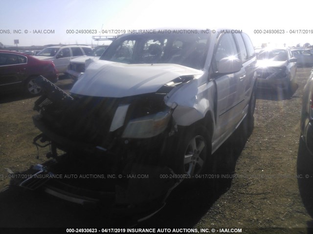 1D8HN54P58B180344 - 2008 DODGE GRAND CARAVAN SXT WHITE photo 2