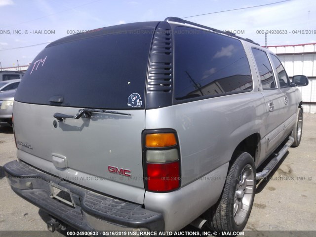 1GKEC16Z95J252179 - 2005 GMC YUKON XL C1500 SILVER photo 4