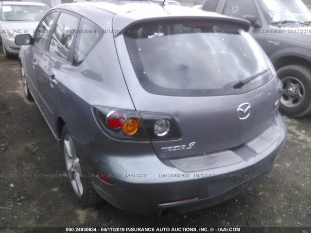 JM1BK343951276879 - 2005 MAZDA 3 HATCHBACK GRAY photo 3