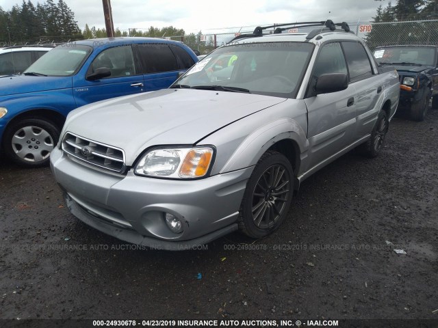 4S4BT62C147101874 - 2004 SUBARU BAJA SPORT SILVER photo 2