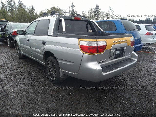 4S4BT62C147101874 - 2004 SUBARU BAJA SPORT SILVER photo 3