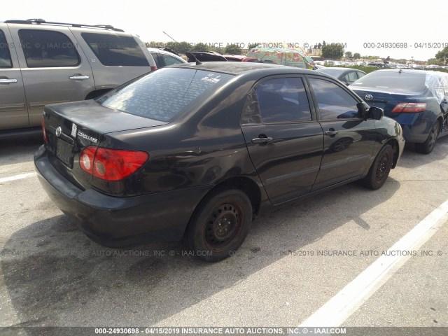 1NXBR32E77Z911501 - 2007 TOYOTA COROLLA CE/LE/S BLACK photo 4