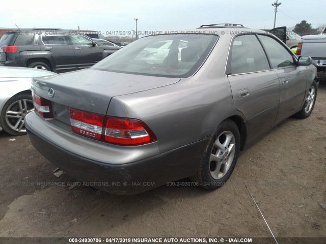 JT8BF28G310326492 - 2001 LEXUS ES 300 TAN photo 4