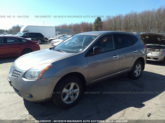 JN8AS5MV4AW600041 - 2010 NISSAN ROGUE S/SL/KROM GRAY photo 2