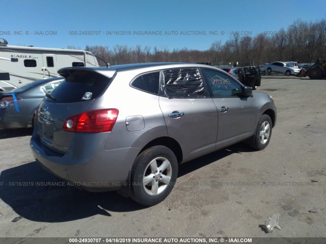 JN8AS5MV4AW600041 - 2010 NISSAN ROGUE S/SL/KROM GRAY photo 4